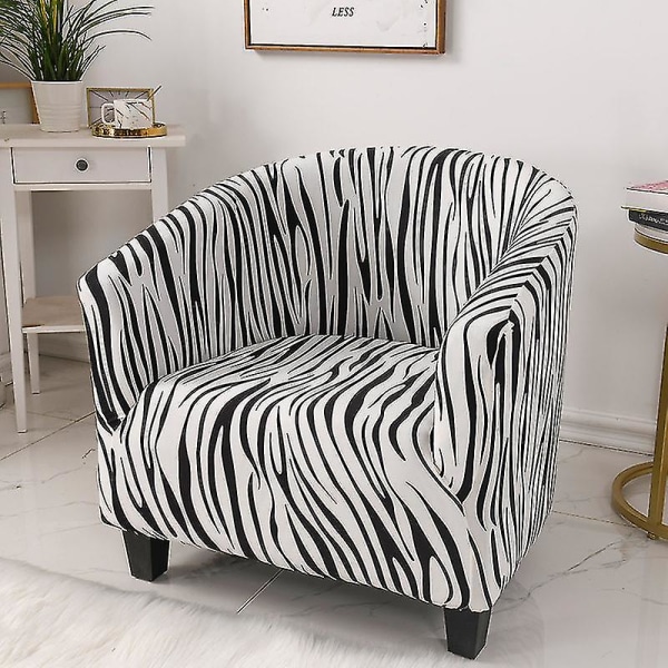 Zebra mönstrad avtagbar tvättbar tyg slät stretch tyg sätesöverdrag