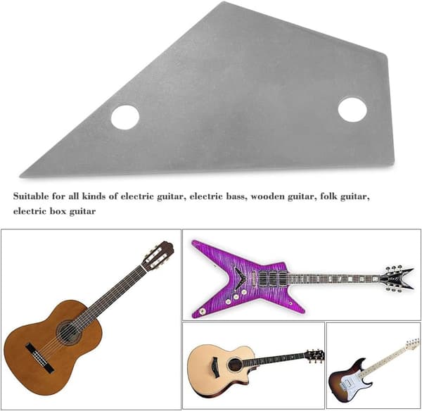 Gribebrætudjævningslineal i rustfrit stål til guitarer og bas, holdbart luthier-værktøj