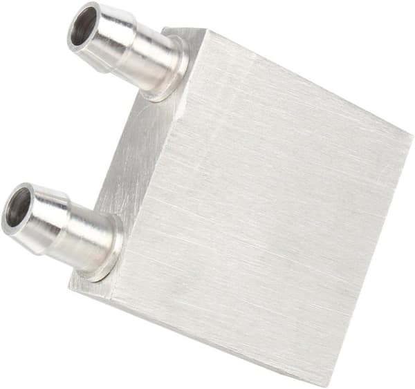Vandblok 40x40mm aluminium til CPU væskekøler radiatorsystem (2-pak)