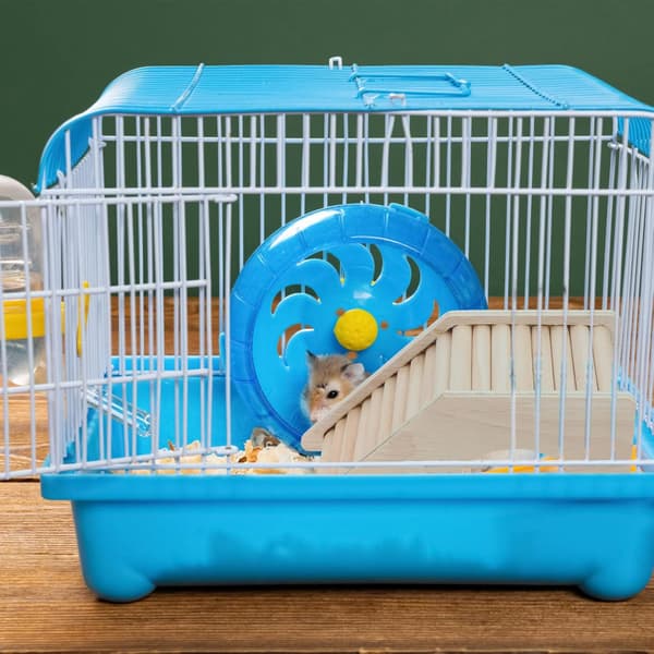 Dekorativ Hamsterhytte Skjulested Træhus Hamster Trappe Skjulested