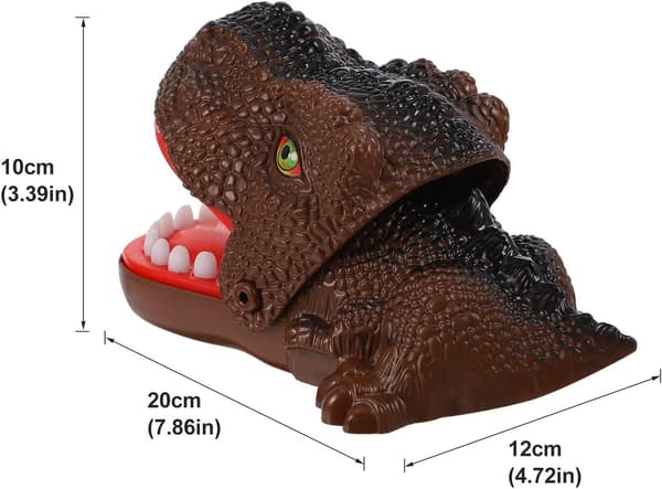 Interaktiv dinosaur-bitende finger-trikseleke for barn