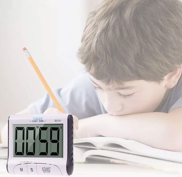 DC101 Digital Kök Matlagning Timer Nedräkning Upp Klocka Höglarm med Stor LCD-skärm