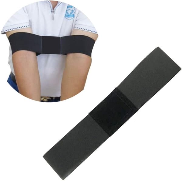 1 stk. Golfsving Armbånd Træningshjælp til Golfbegyndere Unisex (Sort)