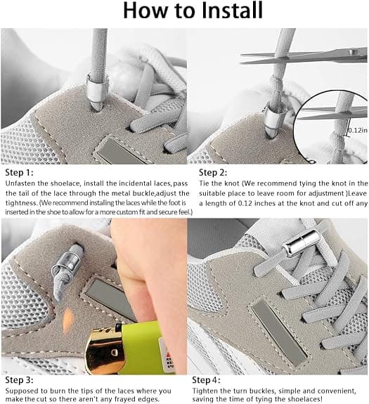 Elastiske snørebånd til sneakers til børn og voksne, elastiske snørebånd uden binding Orange