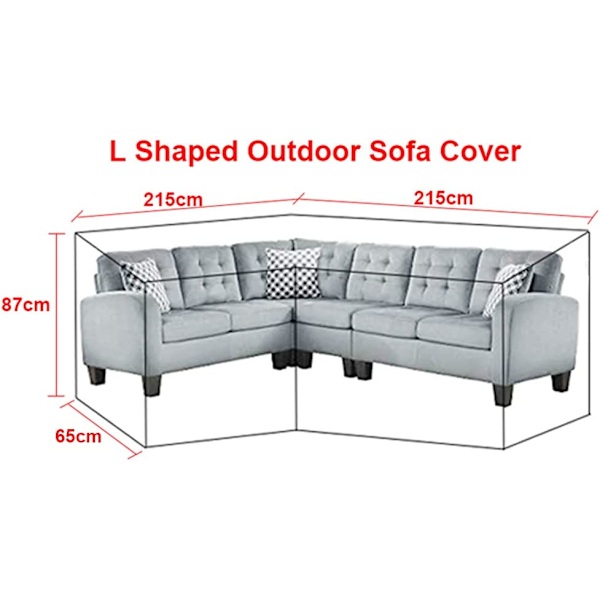 V-formad loungefåtöljskydd - med dragsnöre i botten 215*215cm 215*215cm