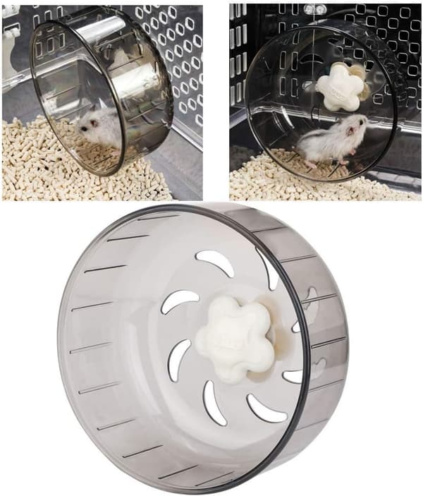 Juoksumatto Hamsterin Juoksupyörä Lelu Tarvikkeet (Harmaa, 13cm) 1 Kappale