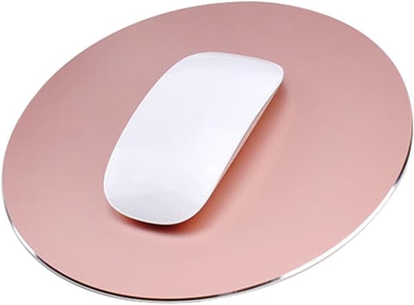 Gaming musematte i aluminiumslegering, musematte til bærbar PC rose gold