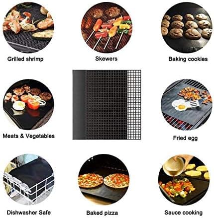2 kpl grilliverkko, grillimatto, sisä- ja ulkogrillaukseen