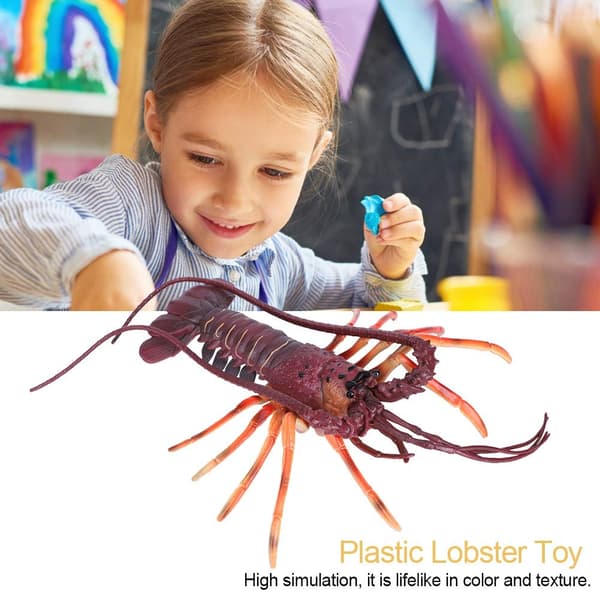 Simulering Plast Hummer Model, Kunstig Marine Plast Dyr til Børn (29cm) 29cm