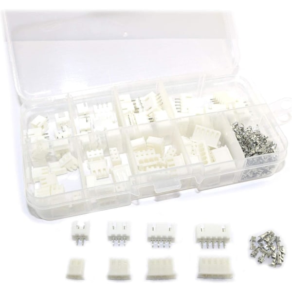 230 st XH 2,54 mm 2/3/4/5 stifts JST-kontakt hane/hona kabelkontakt hölje adapter terminal kit