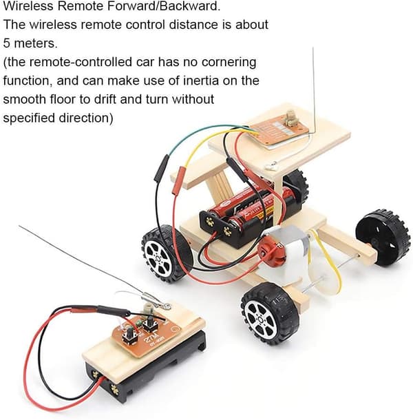 DIY Samlet RC Bil Legetøjssæt Børn Håndlavet Legesæt Pædagogisk Eksperimentsæt