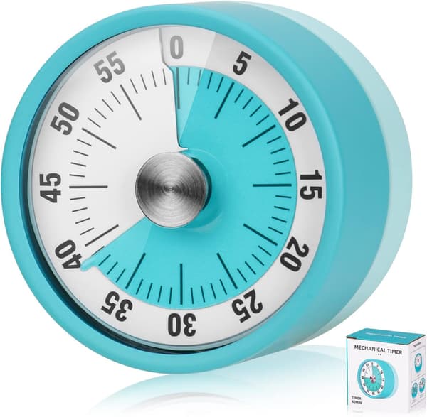 Magnetisk kjøkkentimer, digital visuell timer 60-minutters mekanisk kjøkkentimer