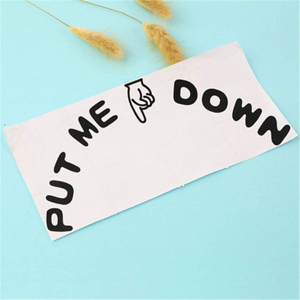 Original Toalettdekal, Put Me Down Sign-dekal Badrum Toalettsitsdekal Prisvärt och hållbart