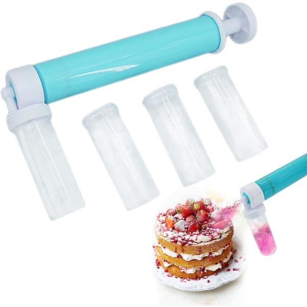 Tårtdekorerande Airbrush Handspruta, Handspruta Pump med 4 Sprayflaskor
