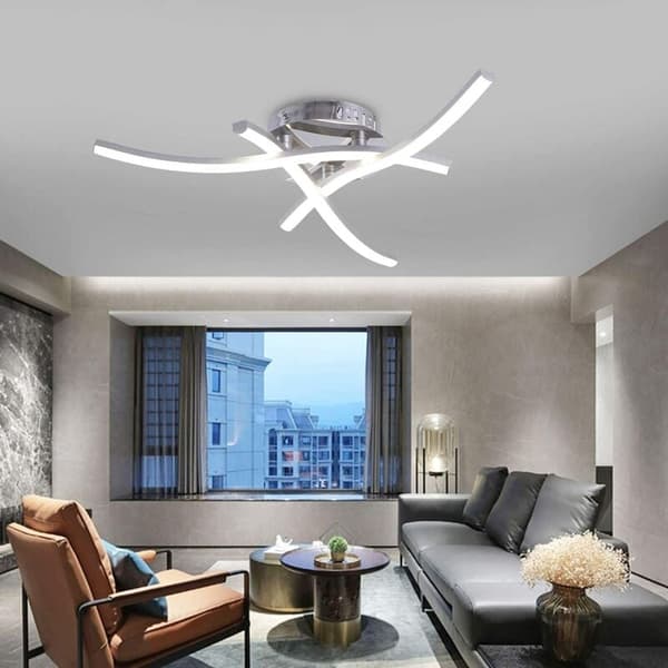 Tre kors silikon 4000K hus LED-belysning minimalistisk vardagsrumsbelysning belysning, för vardagsrum, hall, sovrum, etc.