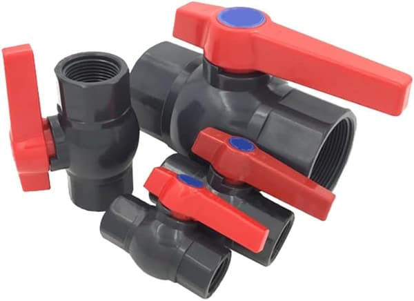 PVC vannforsyningsventil U Kompakt innvendig gjenget toveis kuleventil for kontroll (DN32 Φ40mm)