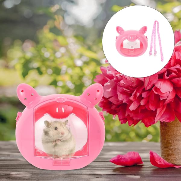 Hamsterbur Bærbart Hamsterbur, Rosa Pink
