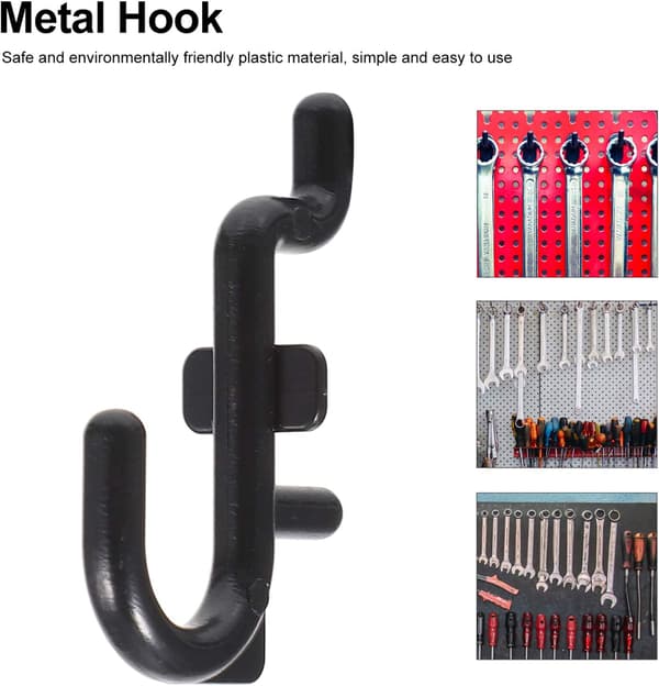 Metal Pegboard Krog Pegboard Krog 100 STK Pegboard Kroge J Krog Peg Board Pegboard Tilbehør