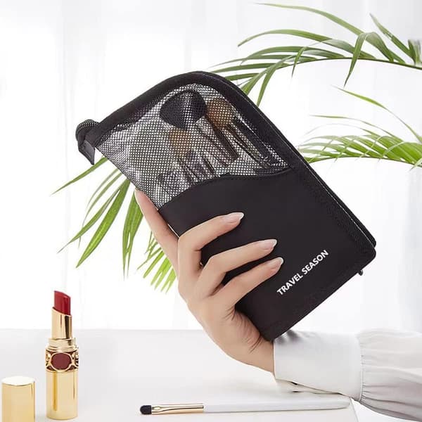 Make-up Broadly Tasker, Etui Kosmetik Etui Organizer til Kvinder og Piger (sort)