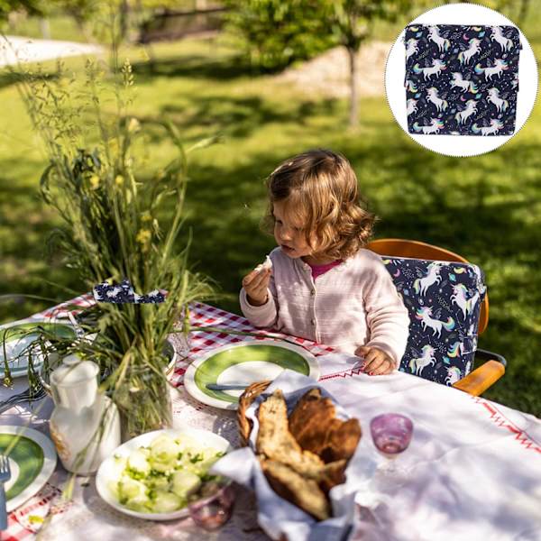 Barnstol Unicorn Barnstol för Matning Bärbar Reseförhöjande Kudde
