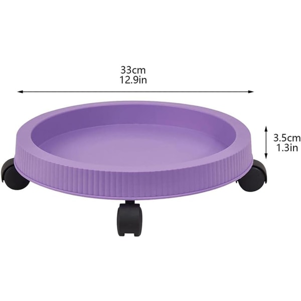 Grönsak Melon Frukt Plantering Kruka Bricka, Stativ Stapelbara Planteringskärl Jordgubbe Plantering Kruka Mobil (Lila) Purple