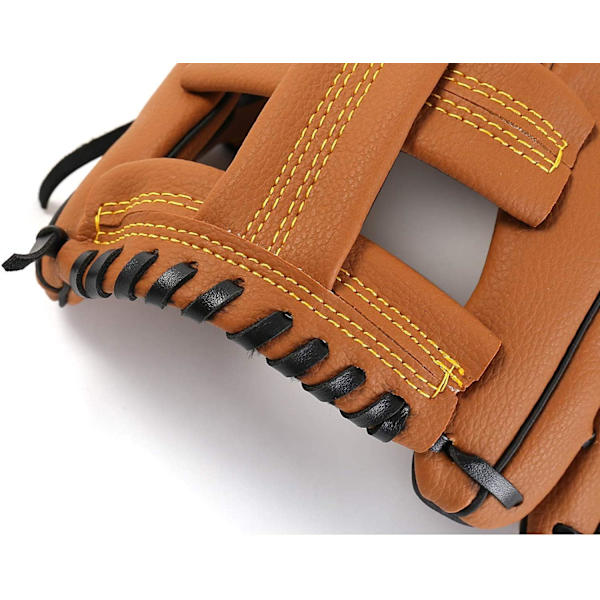 Outfieldhandskar Baseballhandskar Softbollhandskar – Vuxen- och ungdomsstorlekar – 10,5 tum storlek Vantar, Brun brown 10.5寸