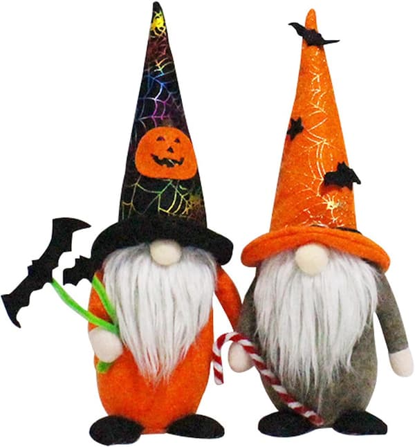 2 st plysch Halloween docka tomtar prydnad dekor fest presenter