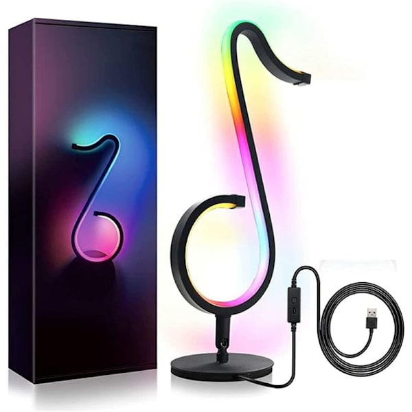 Notmagisk RGB-ljus, stort färgskiftande skrivbordsljus, flerfärgad rumsnattlampa, lämplig för barnrum och vardagsrum