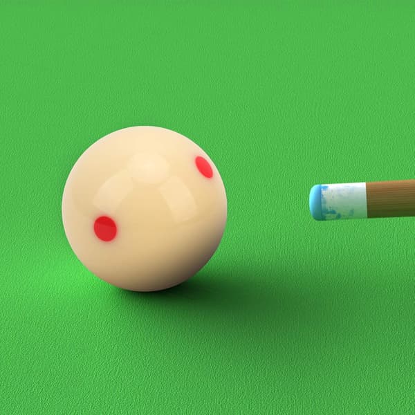 57,2 mm billardkugle, Køkugle Billard tilbehør (rød) red
