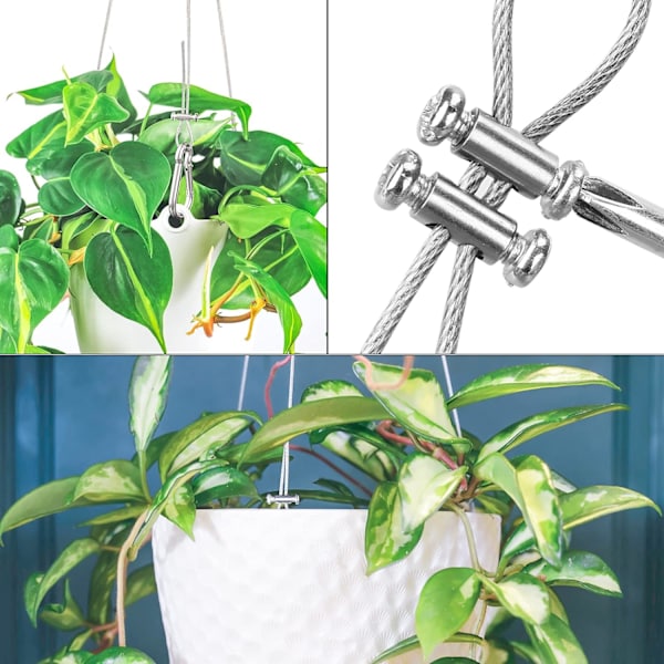 Trådrepklämmor för 1-2 mm diameter formad trådrepklämma 10 stycken trådrepklämmor öglehylsa ersättning