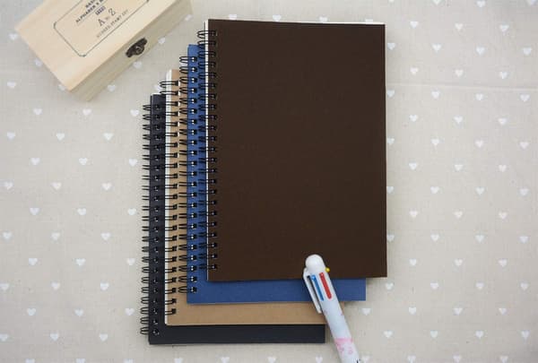 B5 Spiral Notebook Mjukt Omslag 10,5\" x 7,3\" 120 Sidor Notebook 4 Stycken