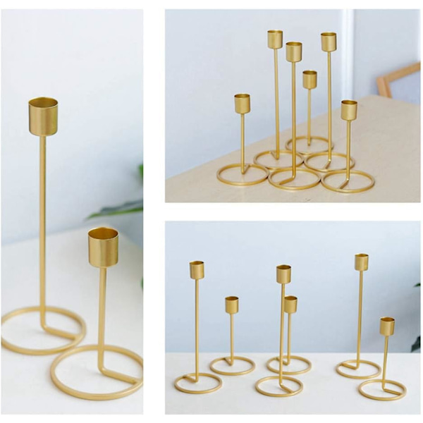 Metall Ljusstake Geometrisk Ljusstake Romantisk Bröllopsdekoration