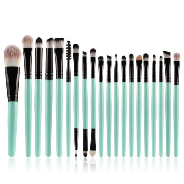 20 stk. make-up børstesæt værktøj make-up toilettaske uld make-up børstesæt