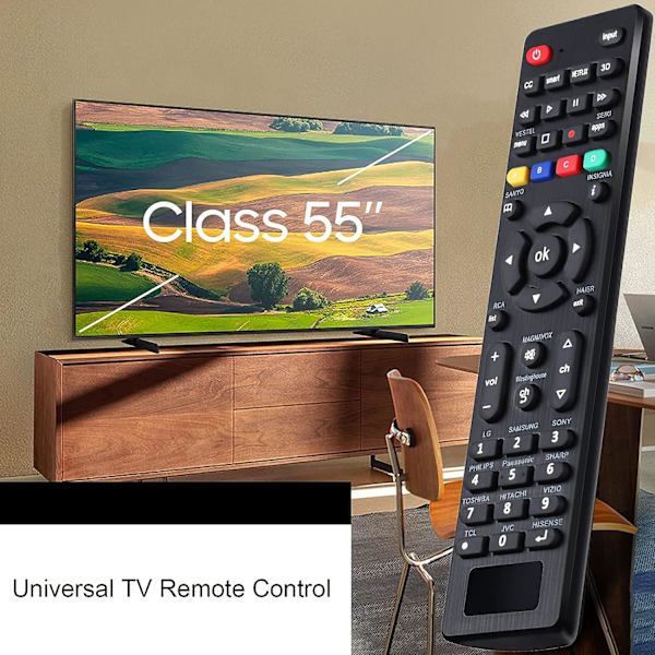 Universal TV-fjärrkontroll för Samsung, Philips, Sharp, Sony, Panasonic, Sanyo, Insignia, Toshiba och andra märken av LCD LED 3D HD Smart TV-fjärrkontroller