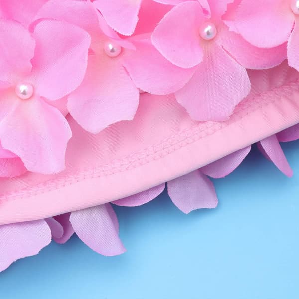 Håndlavet blomsterblad badehætte Komfortabel blomsterbadehætte (pink) pink