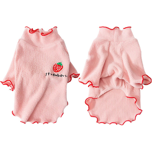 (XS)Hund T-shirts Sommarkläder, stickad väst i mjuk bomull för husdjur XS