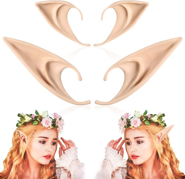 Halloween-haltiakorvat Cosplay-asusteet Naamiaisasusteet (2 paria)