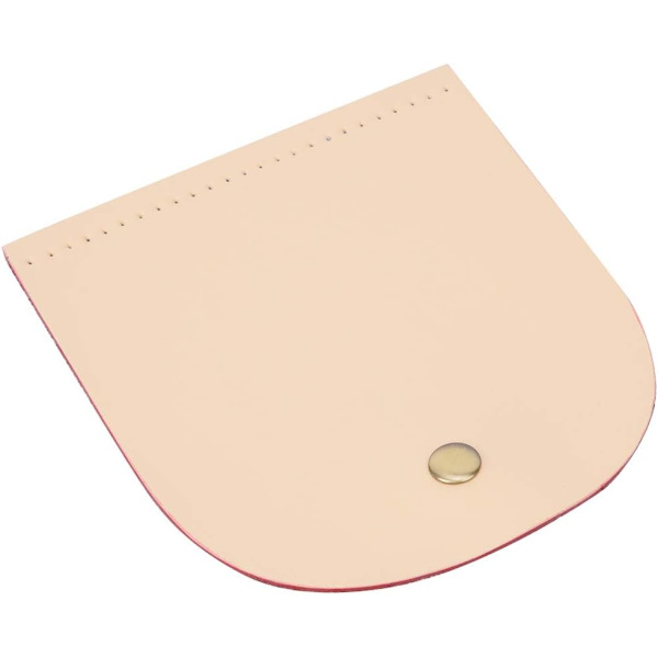 Läder DIY sytillbehör, väska flip cover split läder magnetlås (köttfärgad) Flesh Pink