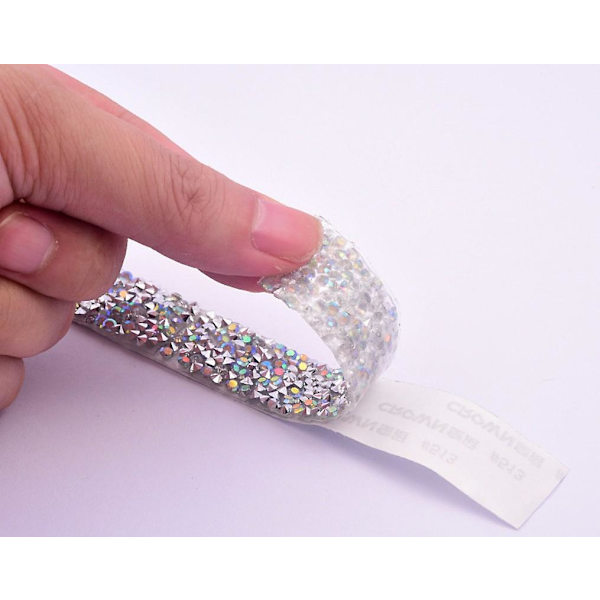 DIY Glittertejp 3 cm bred DIY Strass självhäftande tejp hantverk presenttejp (A) color 1