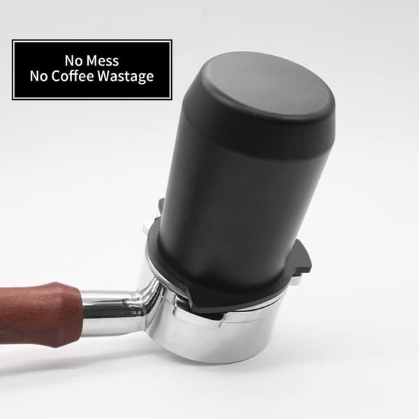 54mm espressodoseringkopp | Mätning av kaffebönor och kaffedosering (svart)