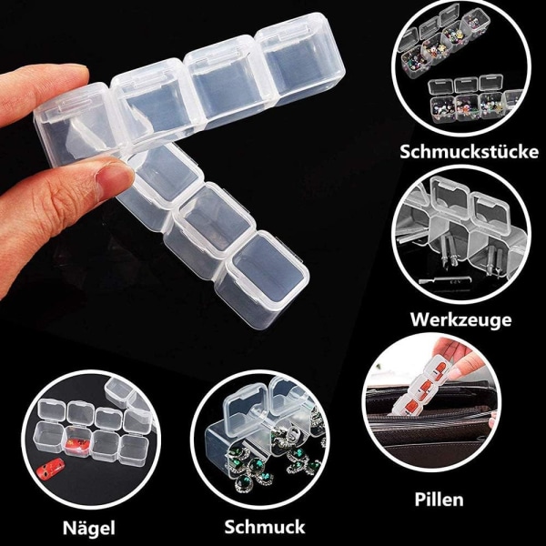 Bärbar Mini Justerbar Diamantmålning Assortment Box 1 Stycken