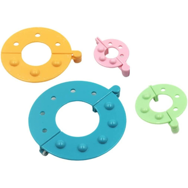 Maker Fluff Boule Diy Nålhantverk Verktygssats, 8 st 4 storlekar essentiell Pompom Maker