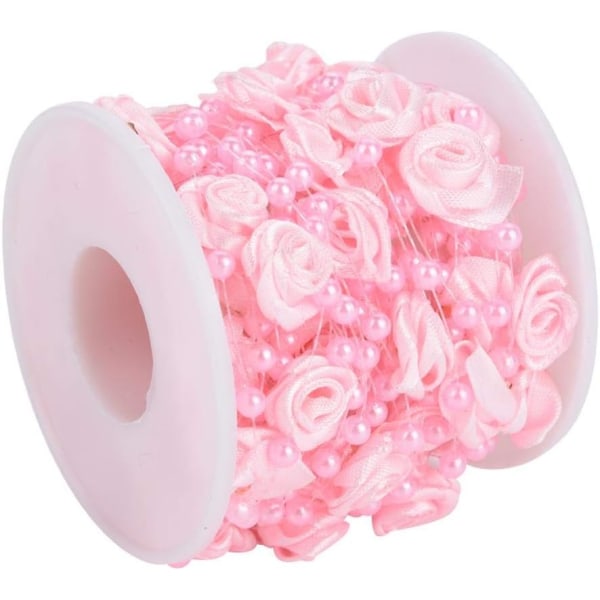 Pärlkedjegirlang, 32,8 fot 1,3 cm, för festbröllopsdekoration Blomgirlangtråd (rosa) pink