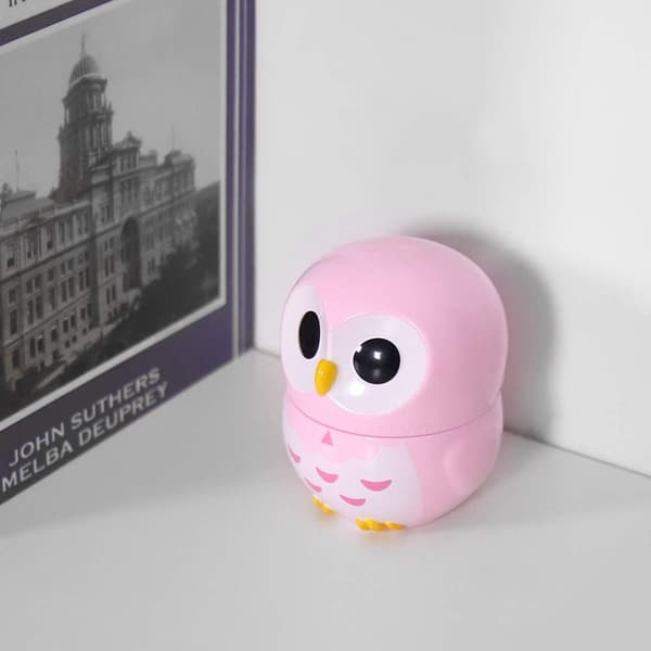 Timer, søt ugleformet timer, manuell baketimer - rosa pink