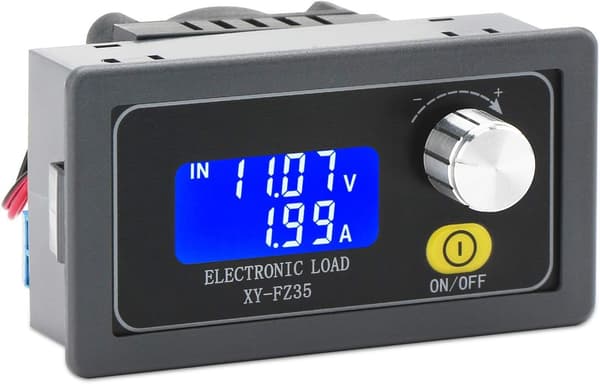 Konstant strøm elektronisk last strømjusterbar modul utladningskapasitetstester (5A 35W)