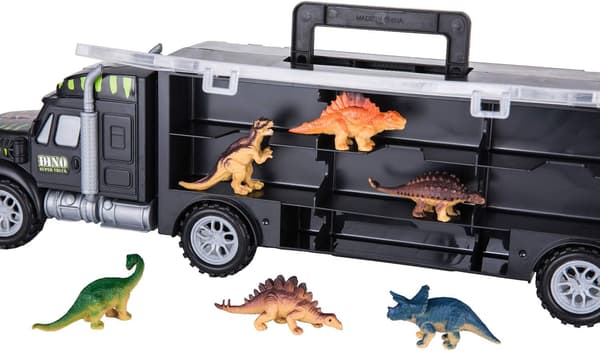 Dinosaurtransportlekesett for barn (3 - 8 år) 1 stk