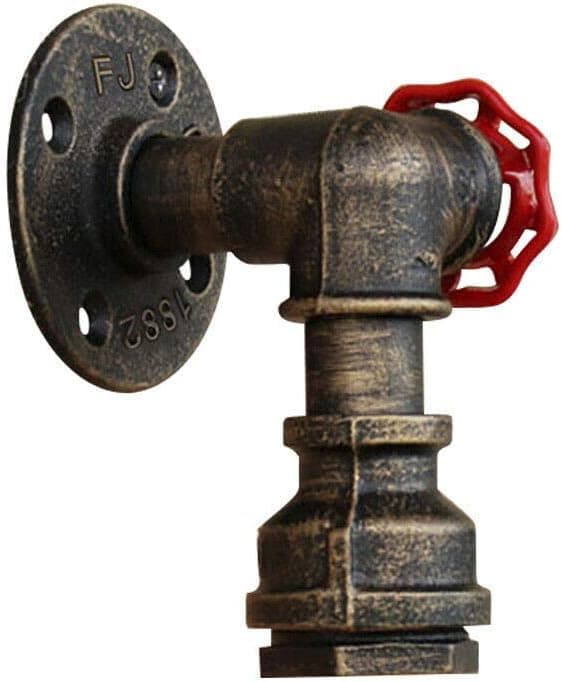 Industrielle vandrørsvæglamper, Vintage Steampunk-lamper, Retro vandrørsvæglamper