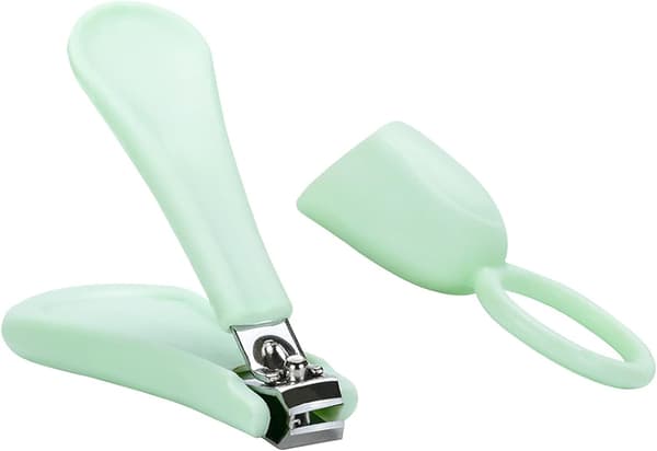 Negleklipper for babysikkerhet i rustfritt stål og ABS-plast (grønn)