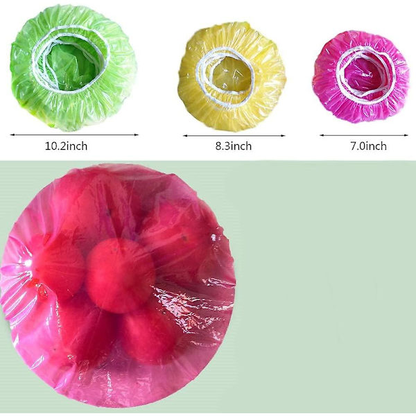 Återanvändbar stretchplastfolie för matförvaring, 3 storlekar, 60-pack