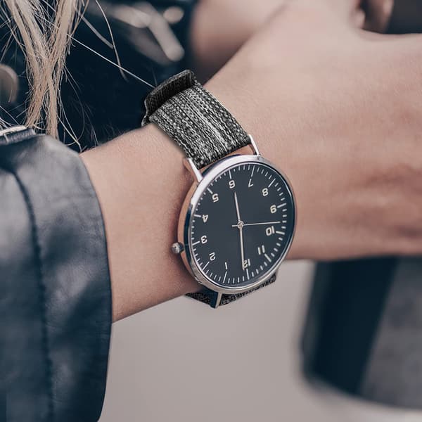 Canvasrem Solid og pustende rem Skuddsikkert armbånd Smart armbånd for sport